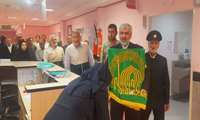 پرچم سبز گنبد منور رضوی فضای بیمارستان مهر امام علی (ع) شهرستان تکاب را عطراگین کرد.