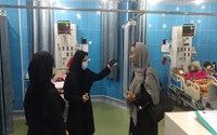 بازدید رئیس بیمارستان از بخشهای بستری بیمارستان مهر امام علی (ع) تکاب
