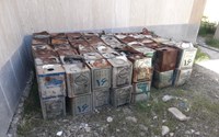 تحویل زباله های شیمیایی بیمارستان شهدای تکاب به شرکت ساحل عصر بهداشت زمین جهت امحاء