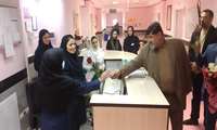 حضور فرماندار شهرستان تکاب در بیمارستان مهر امام علی (ع) در اولین روز از سال جدید