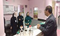 بازدید کارشناس مسئول بیماریهای مرکز بهداشت از مراکز خدمات جامع سلامت و بیمارستان مهر امام علی (ع) تکاب