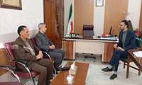دیدار مسئولین موسسه مهرانه با سرپرست شبکه بهداشت و درمان تکاب 