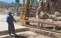 بازدید کارشناسان بهداشت حرفه ای از معدن سنگ روستای گنبد