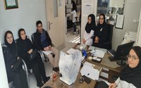 بازدید کارشناسان سازمان انتقال خون استان از واحد بانک خون بیمارستان مهر امام علی (ع) تکاب
