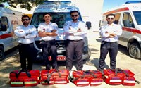 اعزام تیم عملیاتی مرکز فوریتهای پزشکی شهرستان تکاب جهت پوشش درمانی و امدادی مراسم تشییع رهبر شهید ایران 