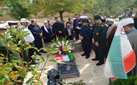 حضور مدیر شبکه بهداشت و درمان در مراسم یادواره شهدای انتظامی شهرستان تکاب 